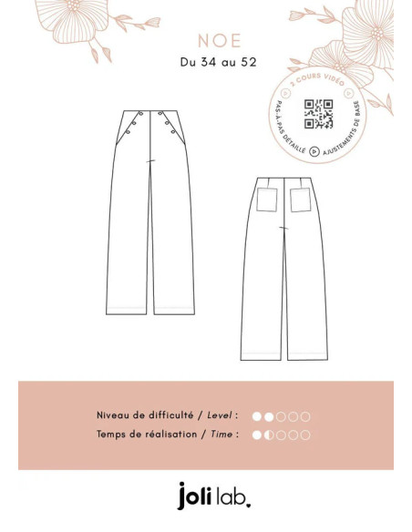 Modello di pantaloni Noé - Joli Lab