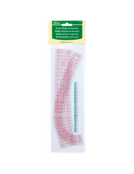 Set di 3 righelli curvi Clover