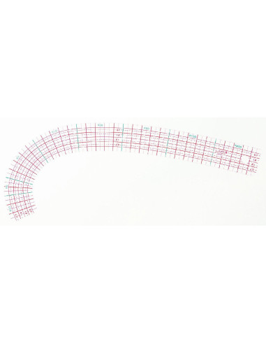 Set di 3 righelli curvi Clover