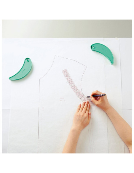 Set di 3 righelli curvi Clover
