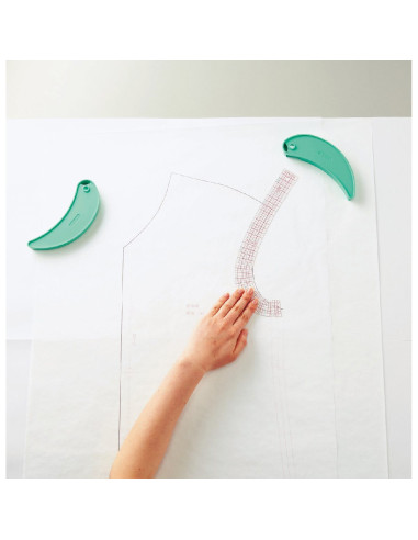 Set di 3 righelli curvi Clover