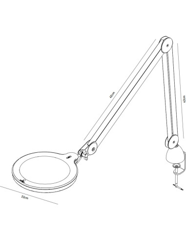 Lampada lente d'ingrandimento Daylight MAG XL