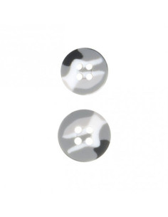 Bottone militare a 4 fori - Grigio