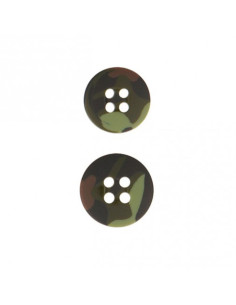 Bottone militare a 4 fori - Kaki