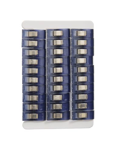 Set di 30 mollette per tessuti - Collezione fiori blu