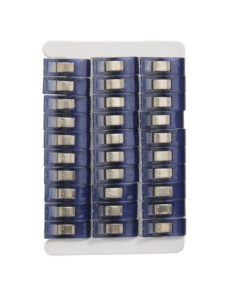 Set di 30 mollette per tessuti - Collezione fiori blu