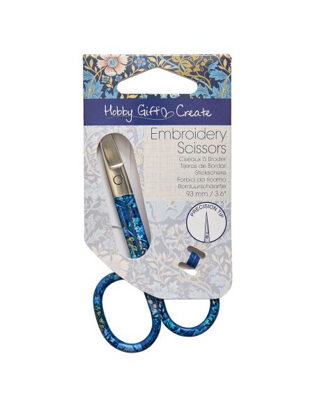 Forbici da ricamo 9 cm - Collezione fiori blu