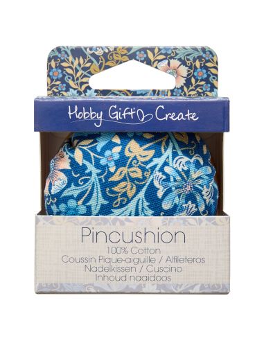Cuscinetto per spilli da cucito - Collezione fiori blu