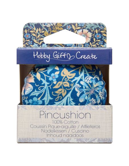 Cuscinetto per spilli da cucito - Collezione fiori blu