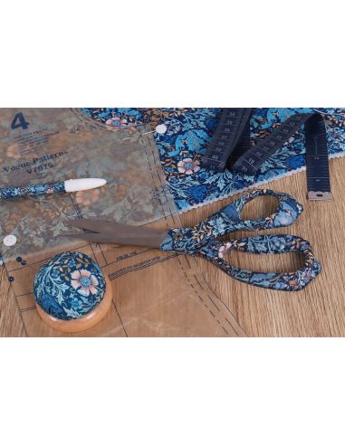 Cuscinetto per spilli da cucito - Collezione fiori blu
