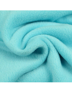 Tessuto in pile - Blu turchese