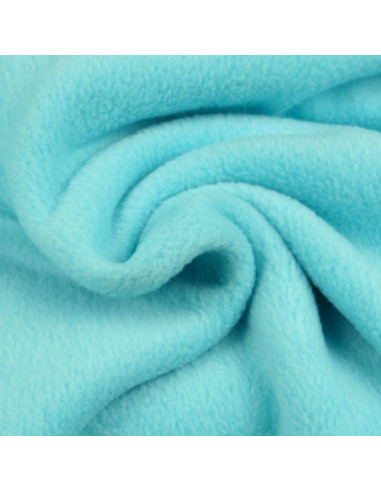 Tessuto in pile - Blu turchese