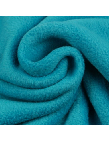 Tessuto in pile - Blu pavone