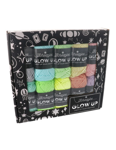 Confezione da 10 fili fosforescenti Scheepjes Glow Up