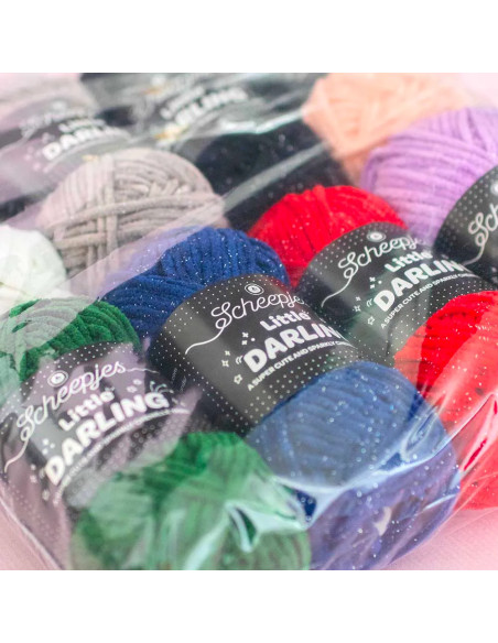 Confezione di 8 gomitoli Scheepjes Little Darling Sparkle