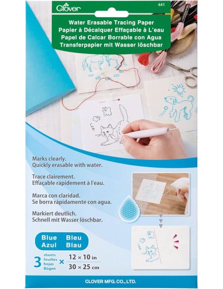 Carta da lucido cancellabile ad acqua Clover