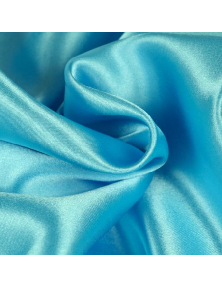 Fodera satinata deluxe - Blu turchese