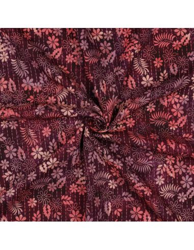 Tessuto viscosa batik Théa - Ciliegia