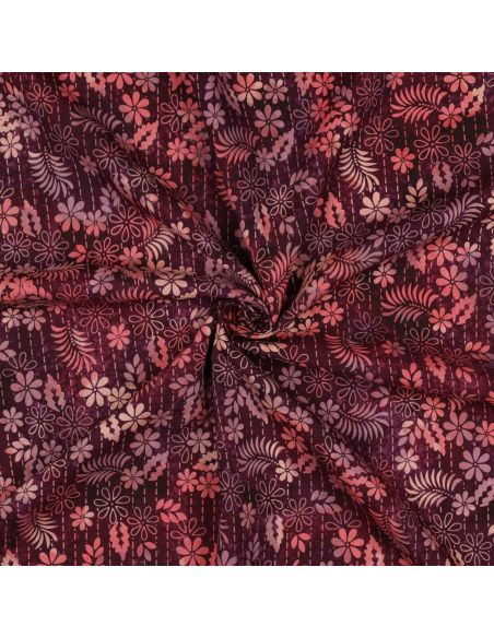 Tessuto viscosa batik Théa - Ciliegia