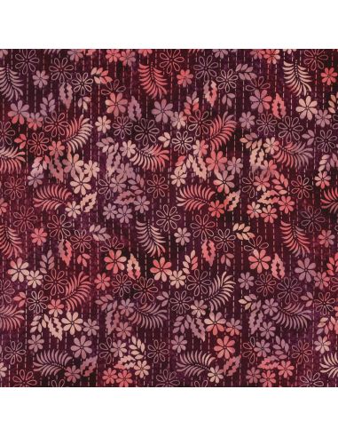 Tessuto viscosa batik Théa - Ciliegia
