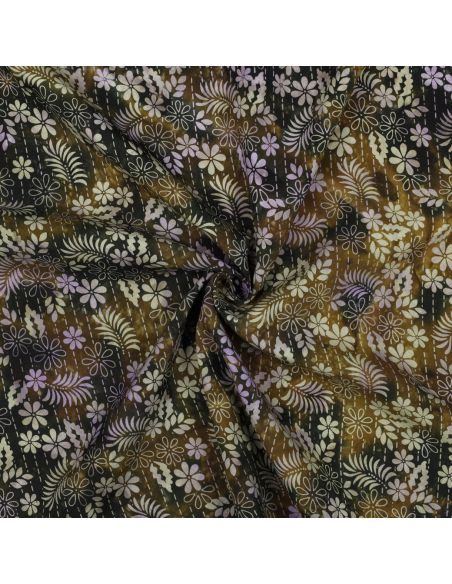 Tessuto viscosa batik Théa - Verde