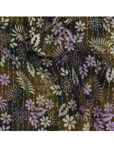 Tessuto viscosa batik Théa - Verde 2