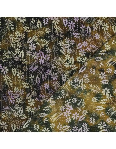 Tessuto viscosa batik Théa - Verde