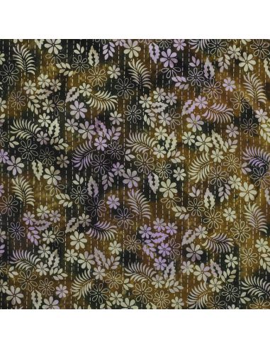 Tessuto viscosa batik Théa - Verde