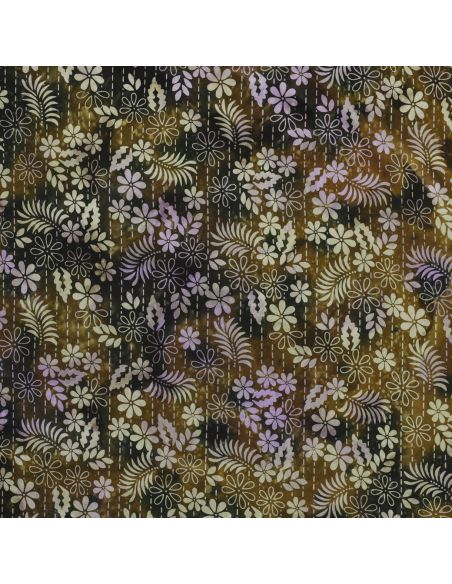 Tessuto viscosa batik Théa - Verde