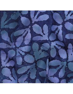 Tessuto viscosa batik Laguna - Blu marino