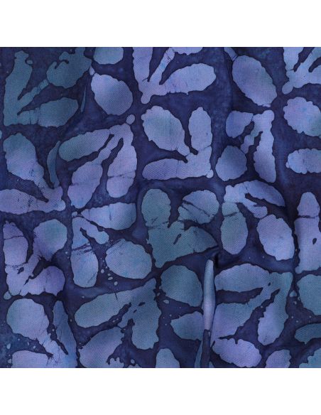 Tessuto viscosa batik Laguna - Blu marino
