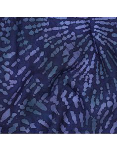 Tessuto viscosa batik Keona - Blu marino