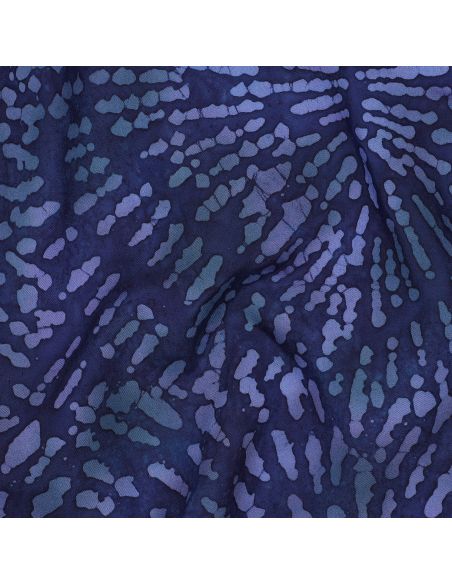 Tessuto viscosa batik Keona - Blu marino