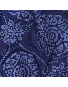 Tessuto viscosa batik Eliora - Blu marino