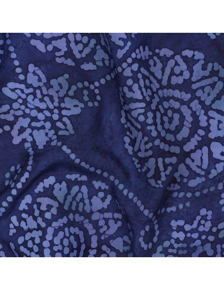 Tessuto viscosa batik Eliora - Blu marino