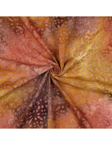 Tessuto viscosa batik Soléane - Giallo