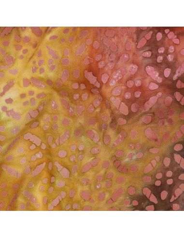 Tessuto viscosa batik Soléane - Giallo