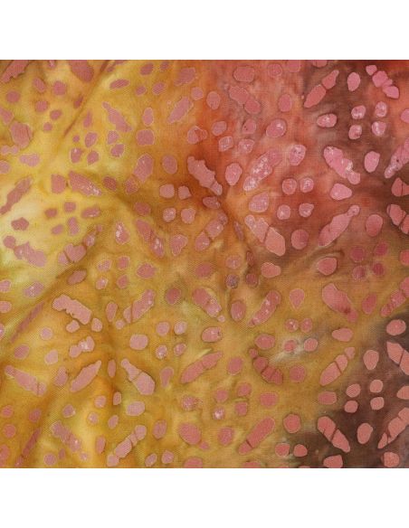 Tessuto viscosa batik Soléane - Giallo