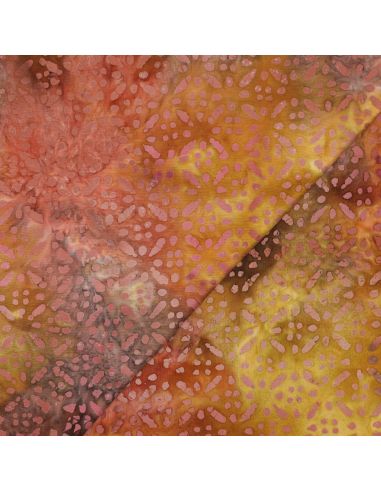 Tessuto viscosa batik Soléane - Giallo