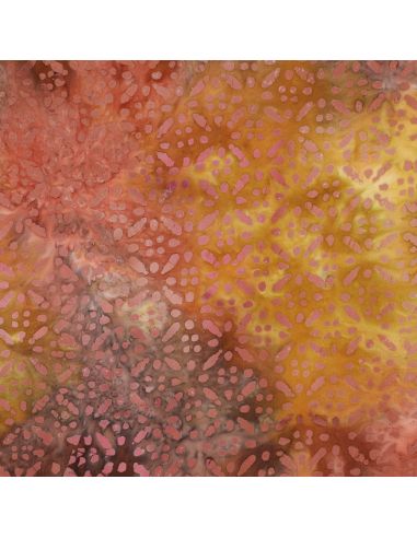Tessuto viscosa batik Soléane - Giallo