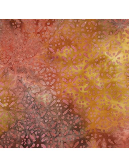 Tessuto viscosa batik Soléane - Giallo