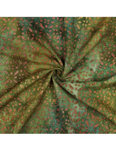 Tessuto viscosa batik Soléane - Verde