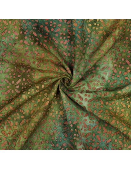 Tessuto viscosa batik Soléane - Verde