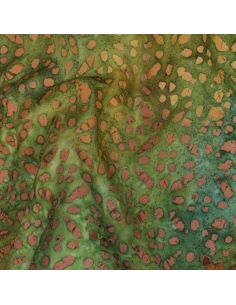 Tessuto viscosa batik Soléane - Verde 2
