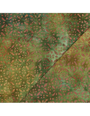 Tessuto viscosa batik Soléane - Verde