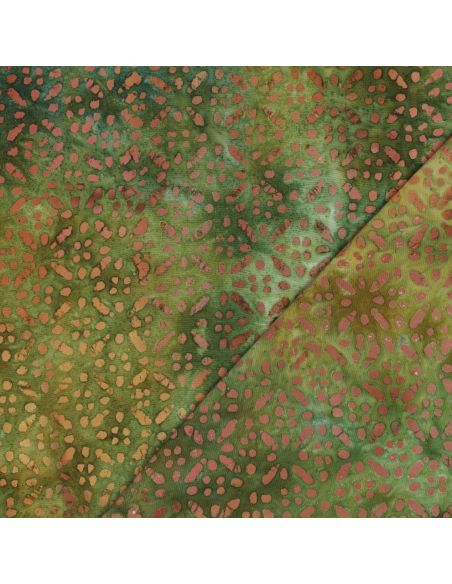 Tessuto viscosa batik Soléane - Verde