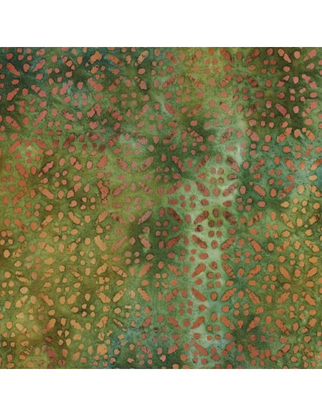 Tessuto viscosa batik Soléane - Verde