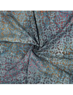 Tessuto viscosa batik Soléane - Blu