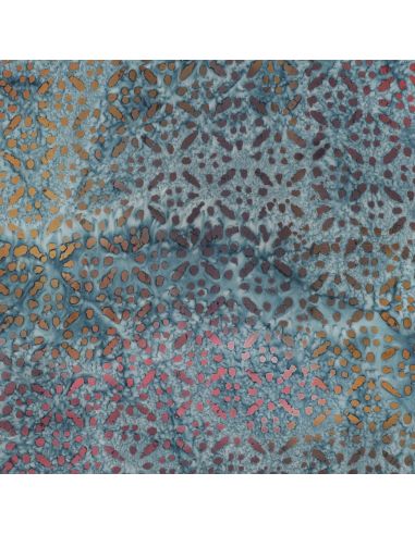 Tessuto viscosa batik Soléane - Blu