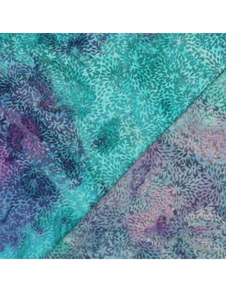 Tessuto viscosa batik Vaiana - Turchese